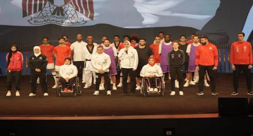 تكريم مجموعة من الأبطال الأولمبيين بمؤتمر سبورتس إكسبو